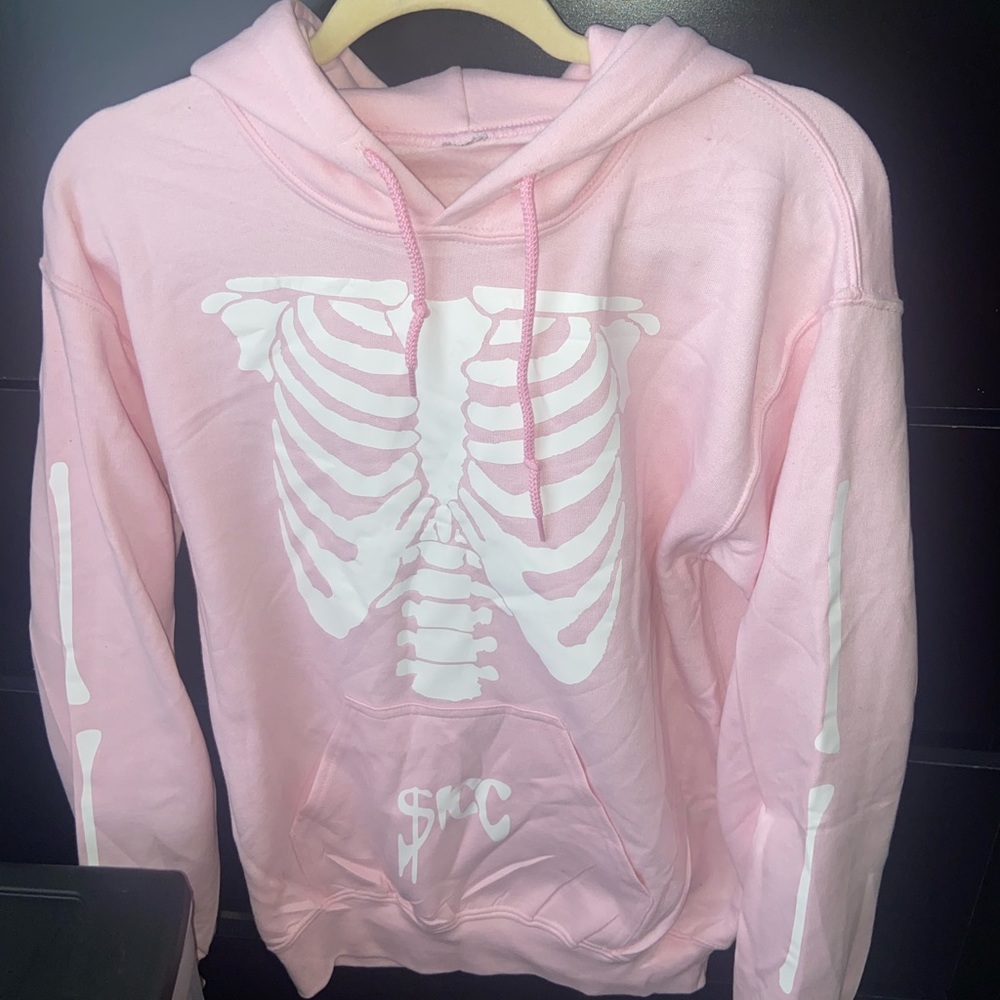 Pink Skelton Hoodie